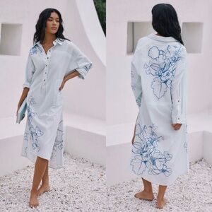 By Anthropologie Floral Popover Dress | NWT | Size S/M | Retail Price $118